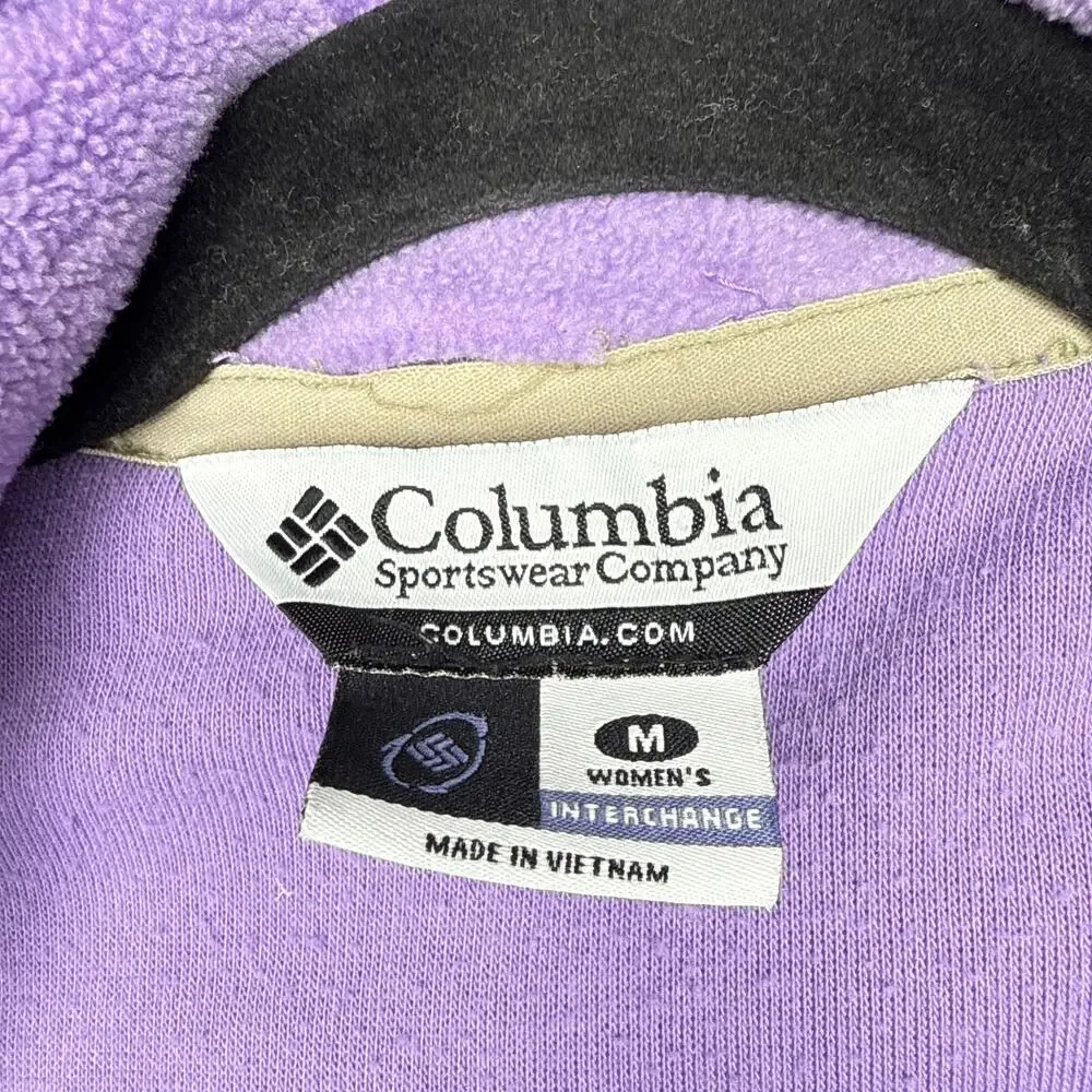 Columbia Woman's Purple 3-in-1‎ Interchange Jacket Medium Waterproof Hiking